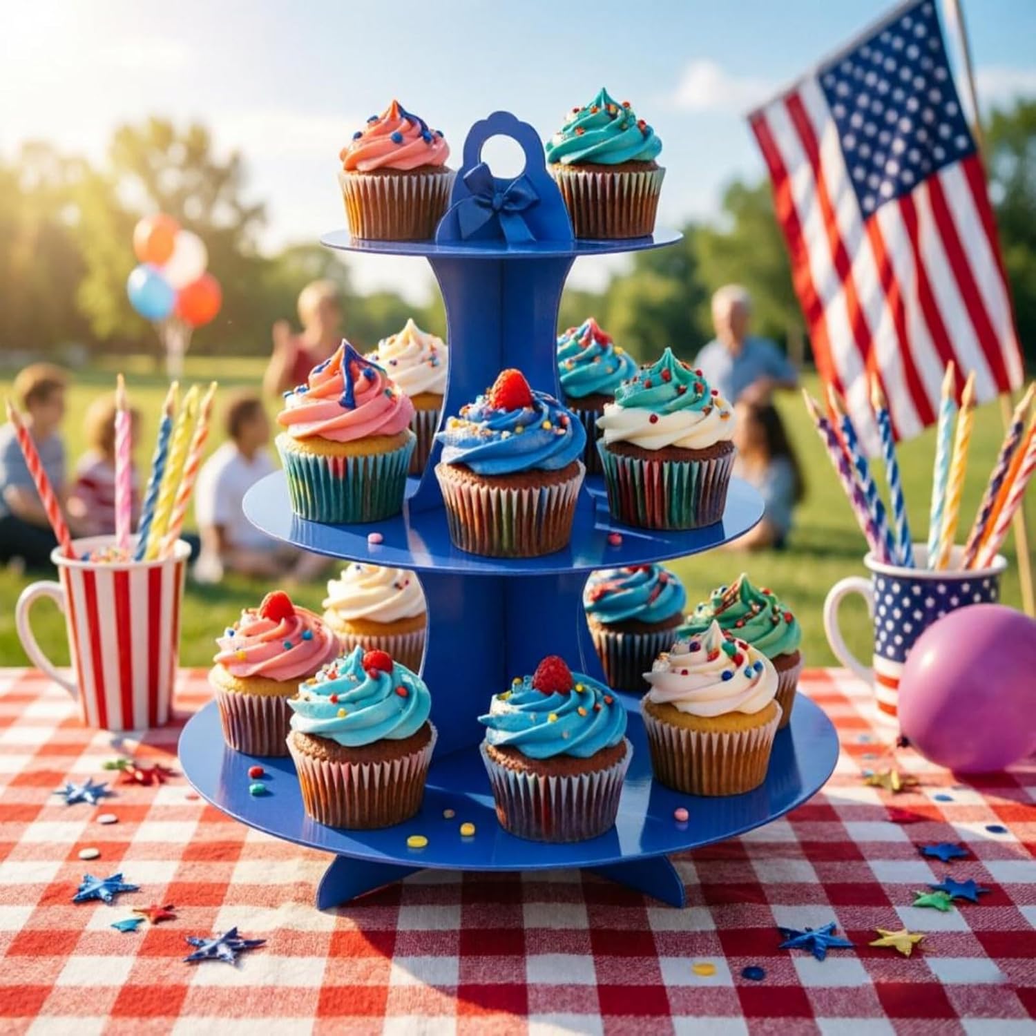 3-Tier Cupcake Stand, 2Pcs, St - Cupcake Stand Tier reseña y precio
