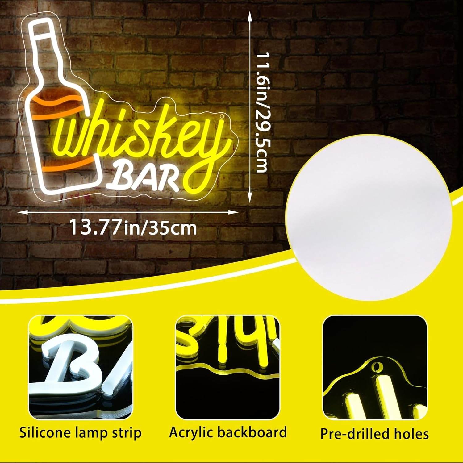 Whiskey Bar Neon Sign Business - Neon Sign Party reseña y precio