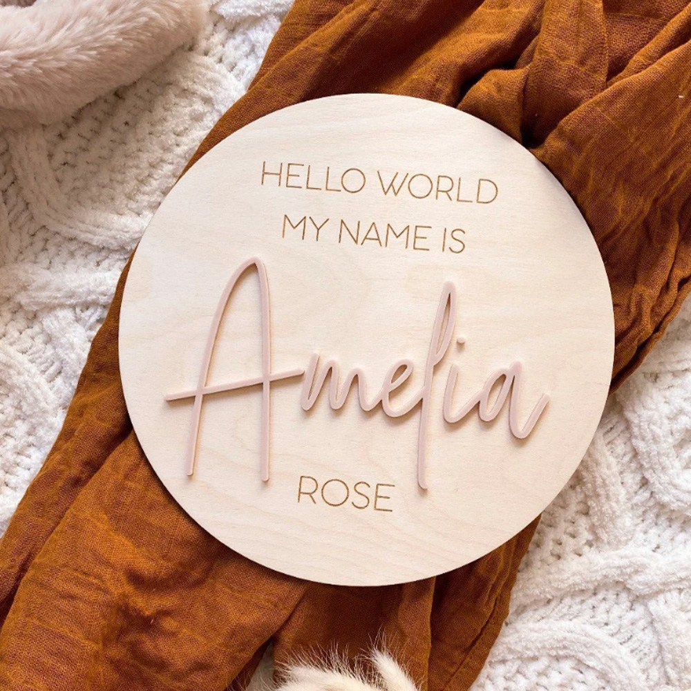Personalised Wooden Hello Worl - Event Party reseña y precio