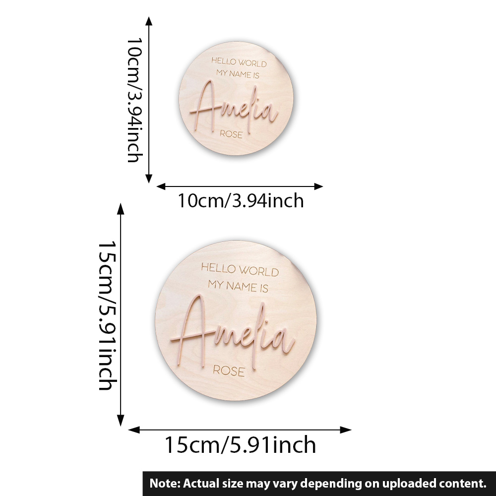 Personalised Wooden Hello Worl - Event Party reseña y precio
