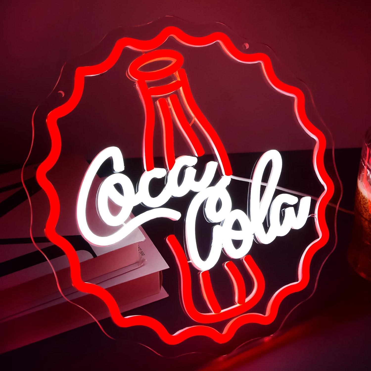 Cola Neon Sign Art Wall Light  - Neon Sign Party reseña y precio