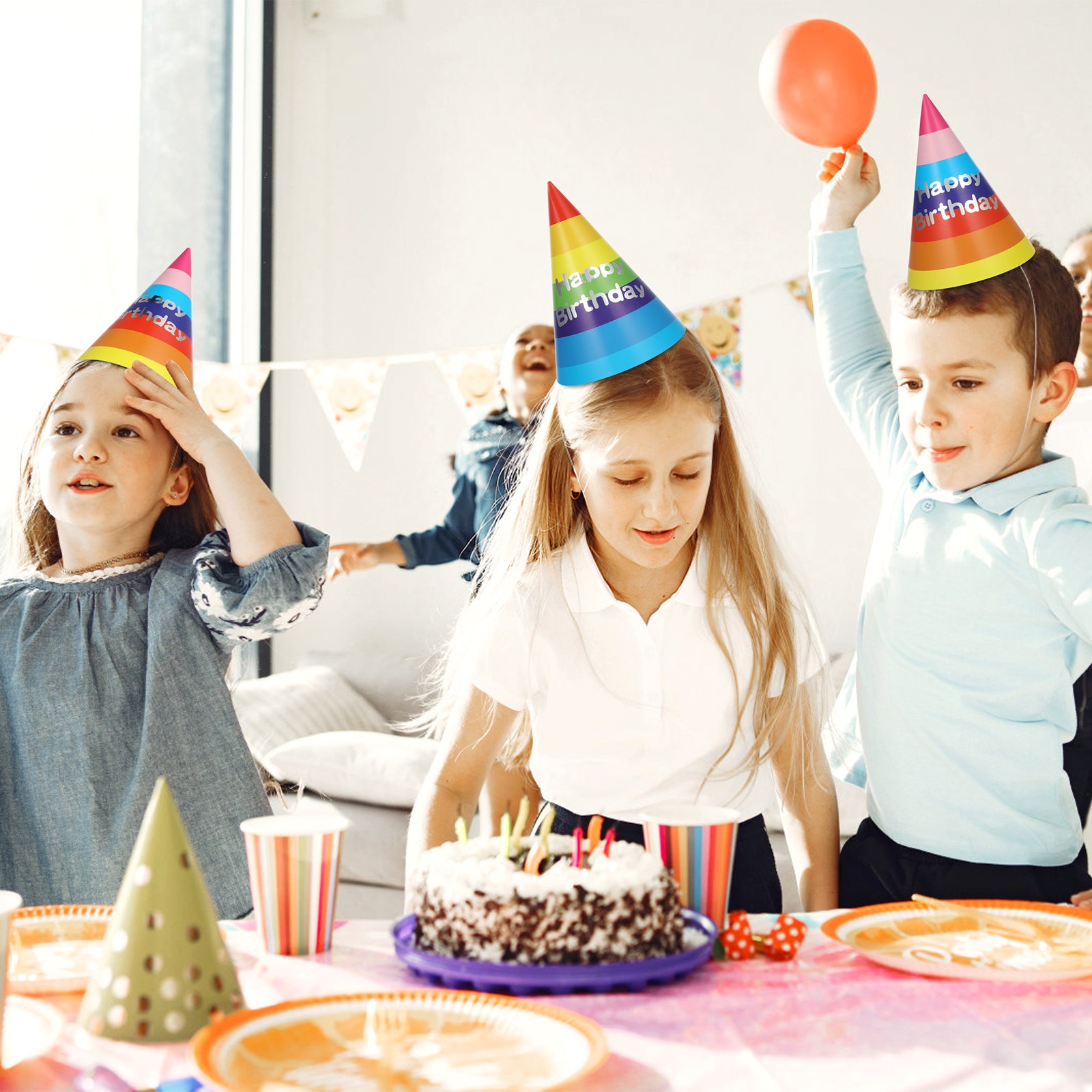20Pcs Cute Birthday Party Hats - Party Hat Cone reseña y precio