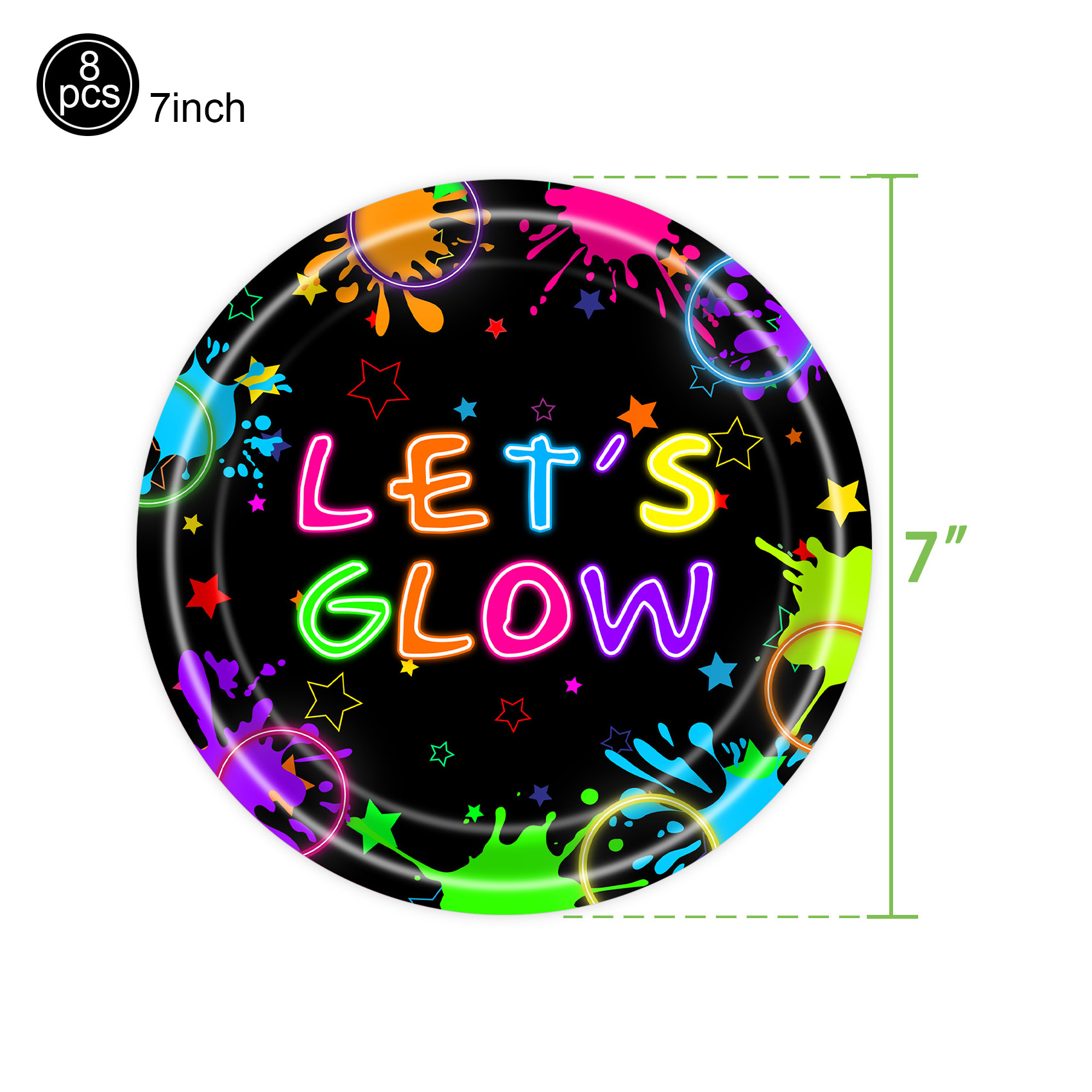 Neon Party Supplies Let Glow P - Let'S Party Event Supply reseña y precio