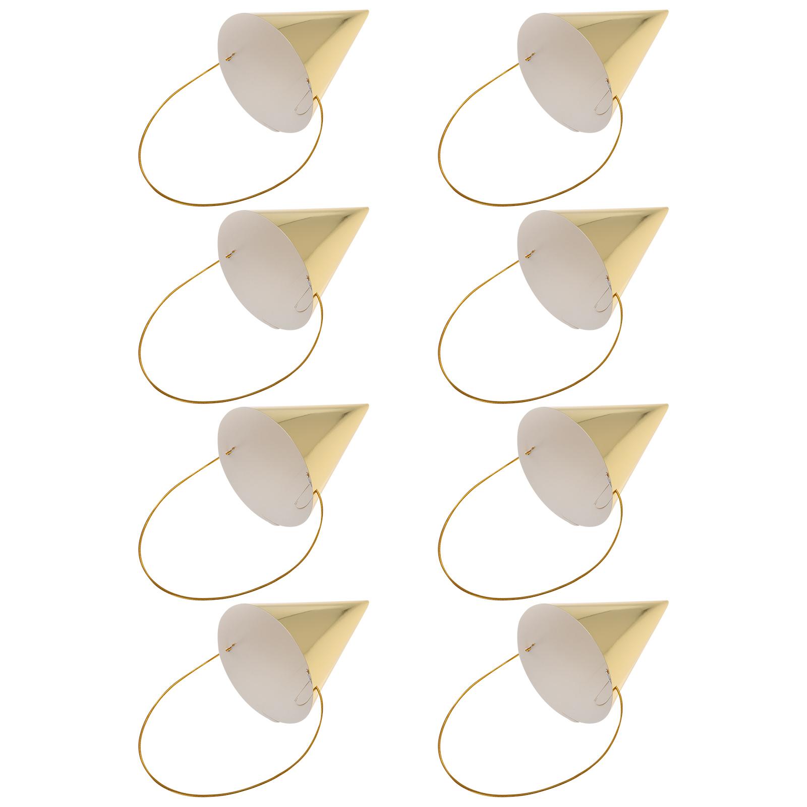 8 Pcs Birthday Hat Mini Assort - Party Hat Cone reseña y precio