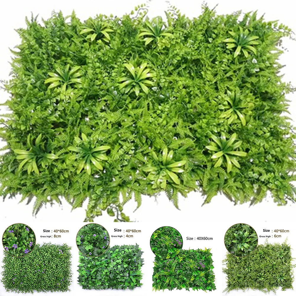 40*60cm Artificial Lawn Plant  - Flower Wall Panel reseña y precio