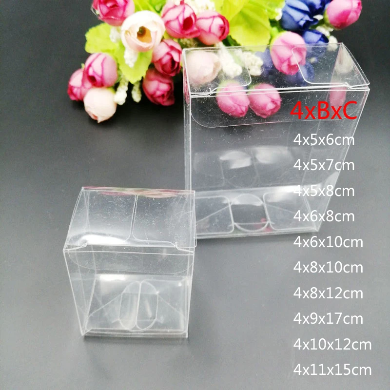 50pcs 4xBxC Rectangle Transpar - Event Party Box reseña y precio