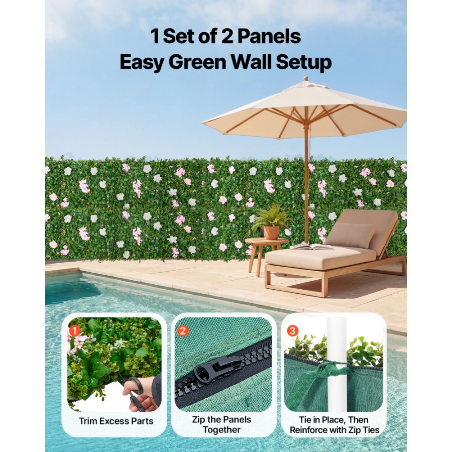 Wedding event backdrop: 3D sil - Flower Wall Panel reseña y precio