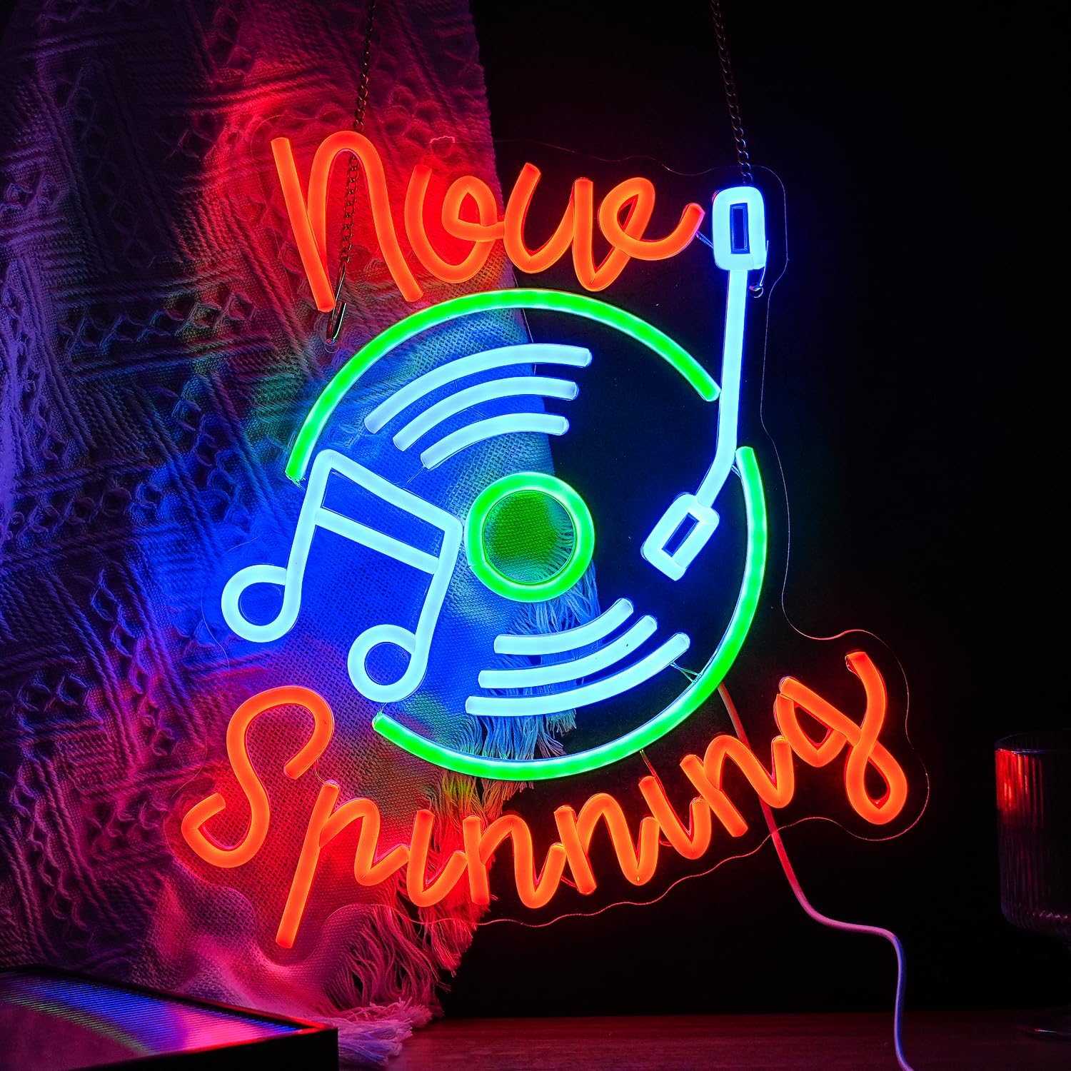 Record Neon Sign USB LED Neon  - Neon Sign Party reseña y precio