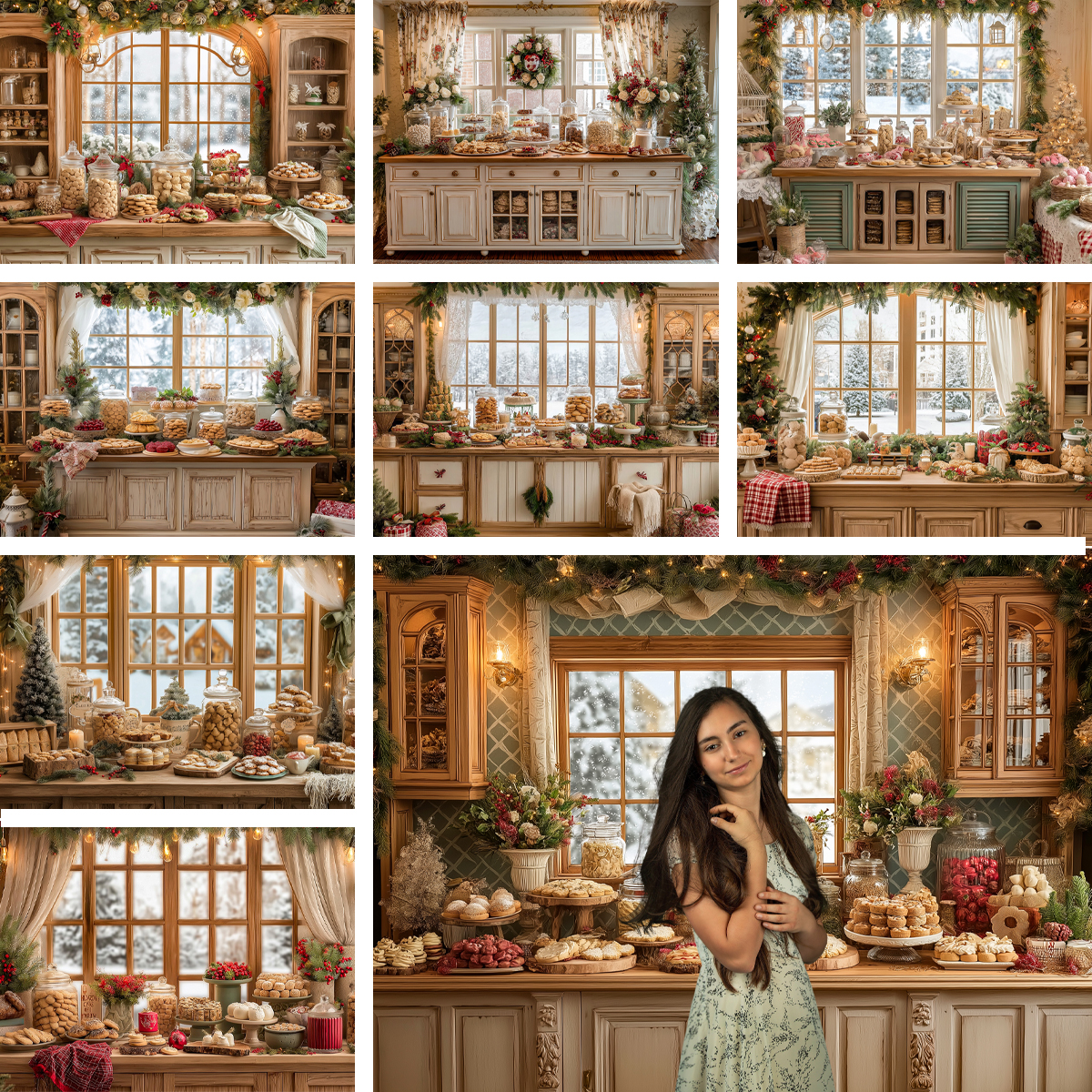 Christmas-Themed Dessert Table - Dessert Table Backdrop reseña y precio