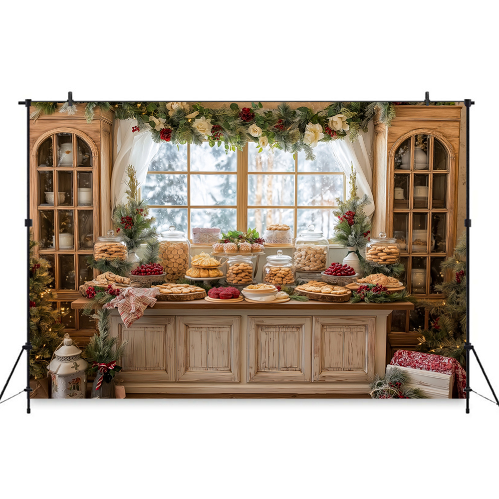 Christmas-Themed Dessert Table - Dessert Table Backdrop reseña y precio
