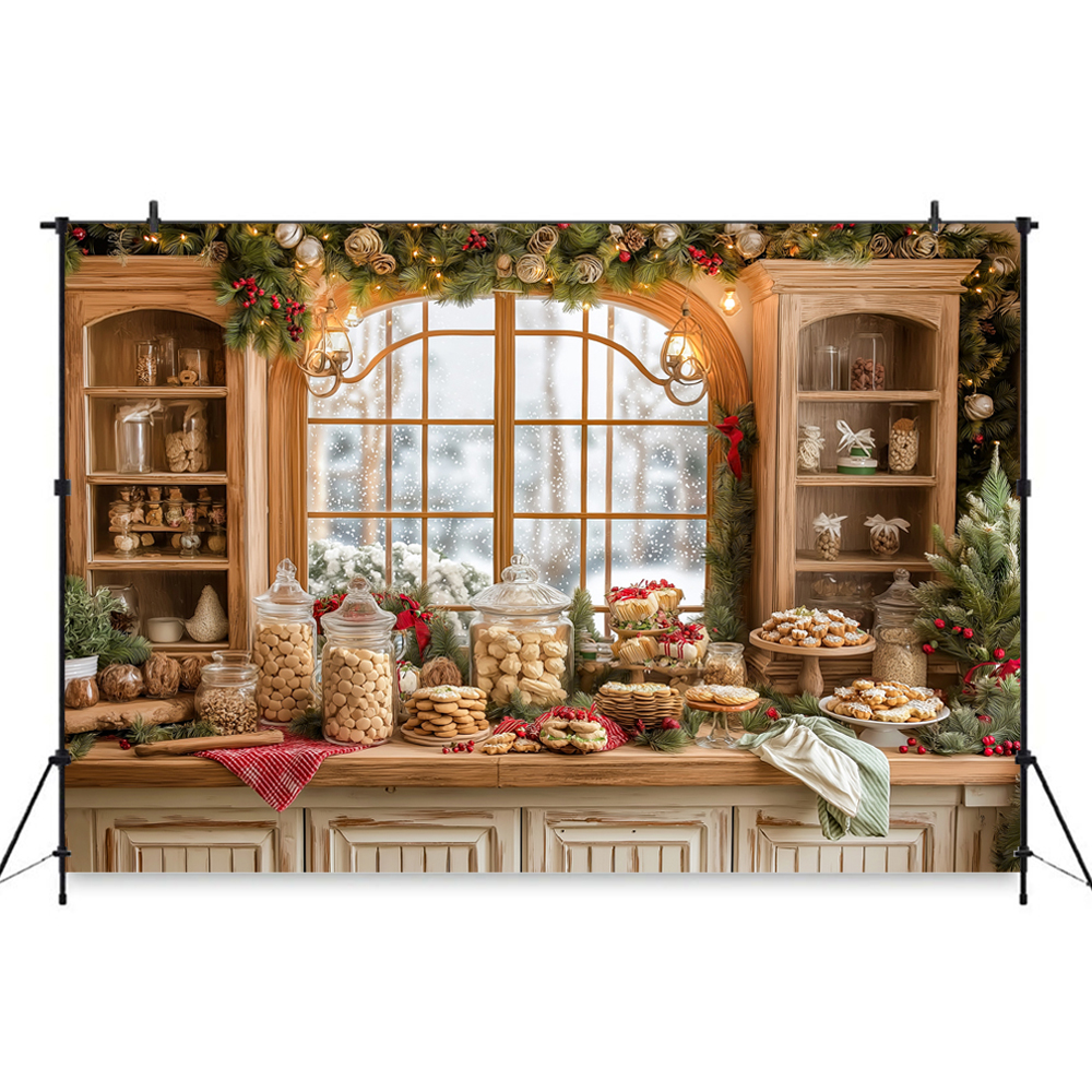 Christmas-Themed Dessert Table - Dessert Table Backdrop reseña y precio