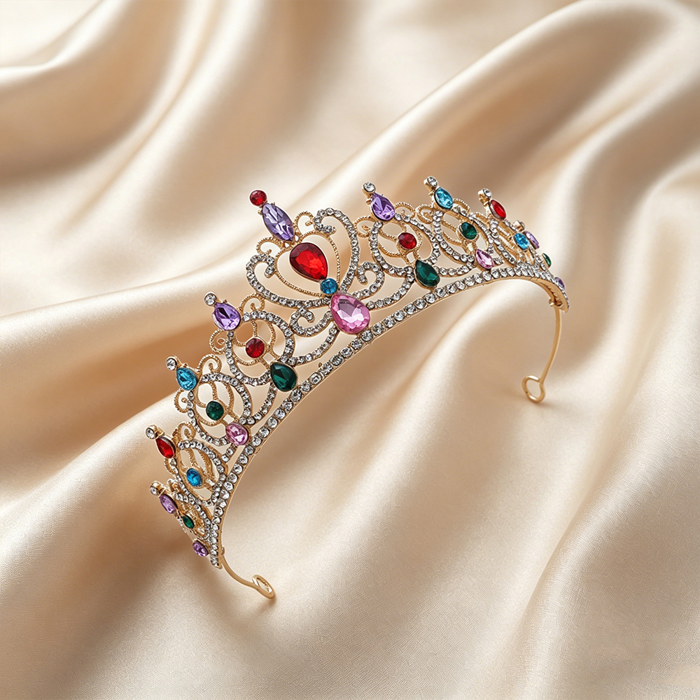 Luxury Vintage Gold Tiara Crow - Event & Party Supply Photos reseña y precio