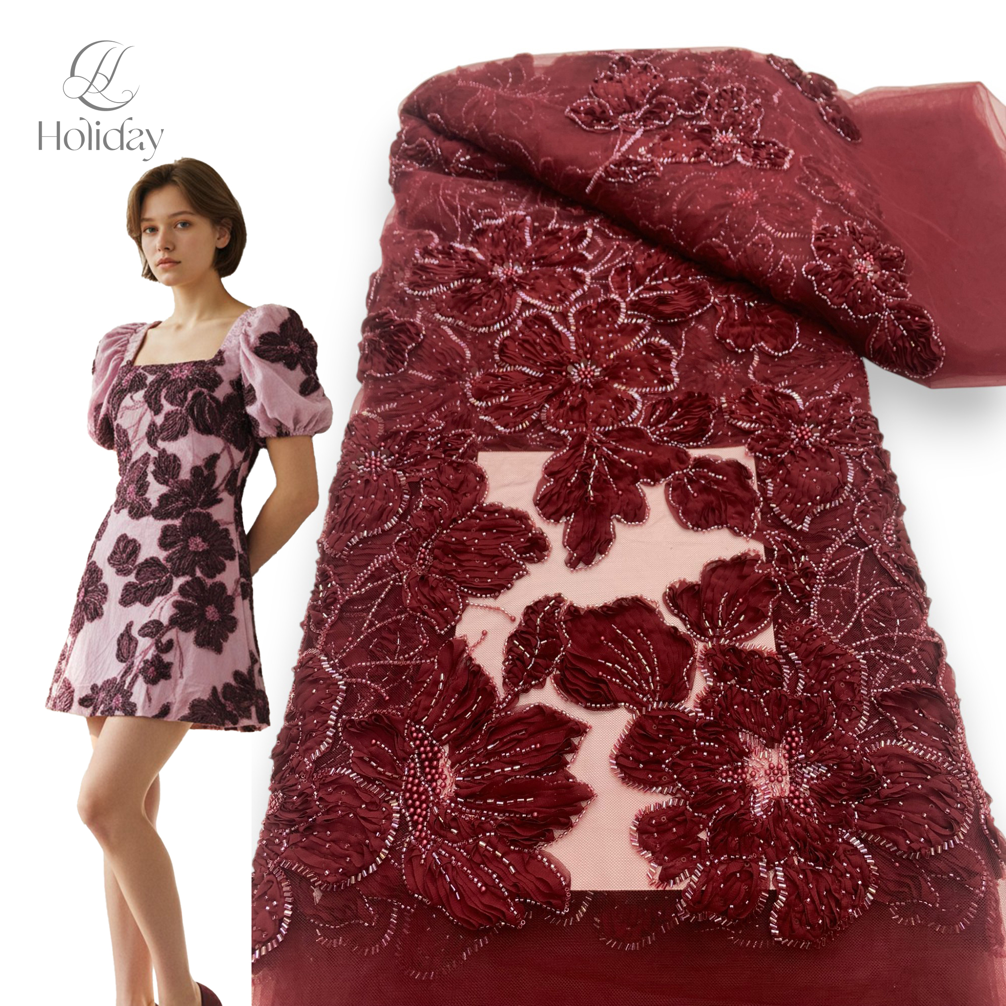 African Chiffon Tulle Lace Fab - Glitter Tablecloth reseña y precio