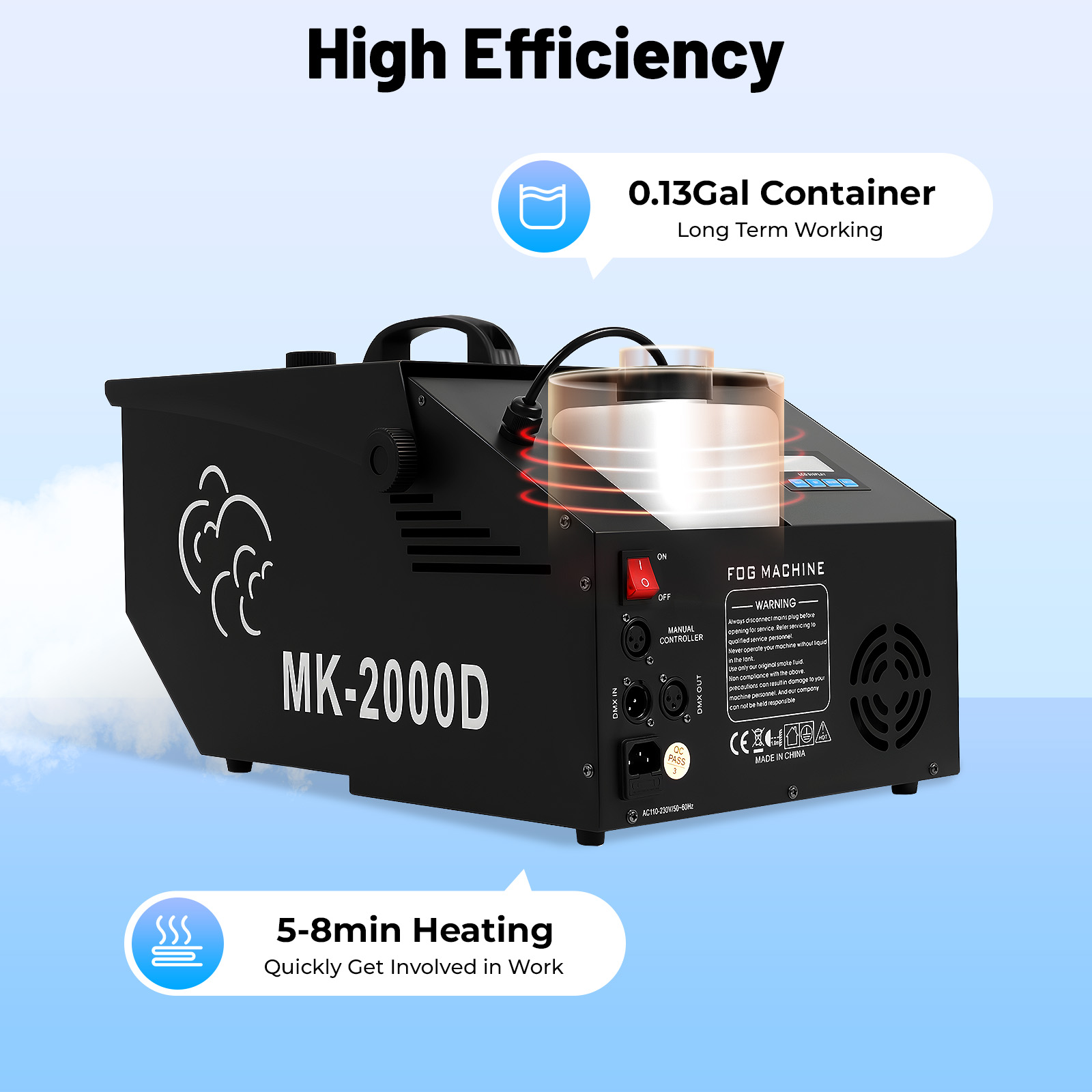 Low Lying Smoke Machine 1200W  - Event Party Dj reseña y precio