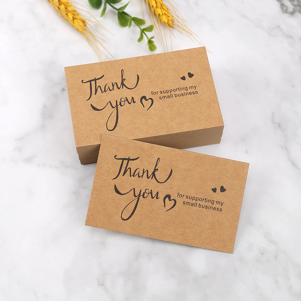 50pcs Thank You Cards Kraft Pa - Party Event Supply Store reseña y precio