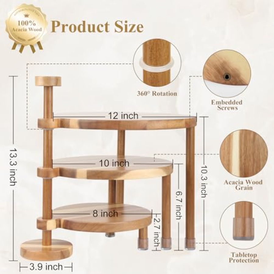 3 Tier Round Cupcake Stand 360 - Cupcake Stand Tier reseña y precio