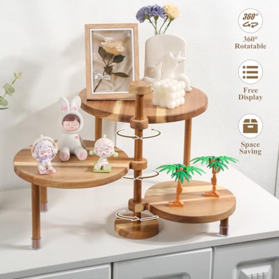 3 Tier Round Cupcake Stand 360 - Cupcake Stand Tier reseña y precio