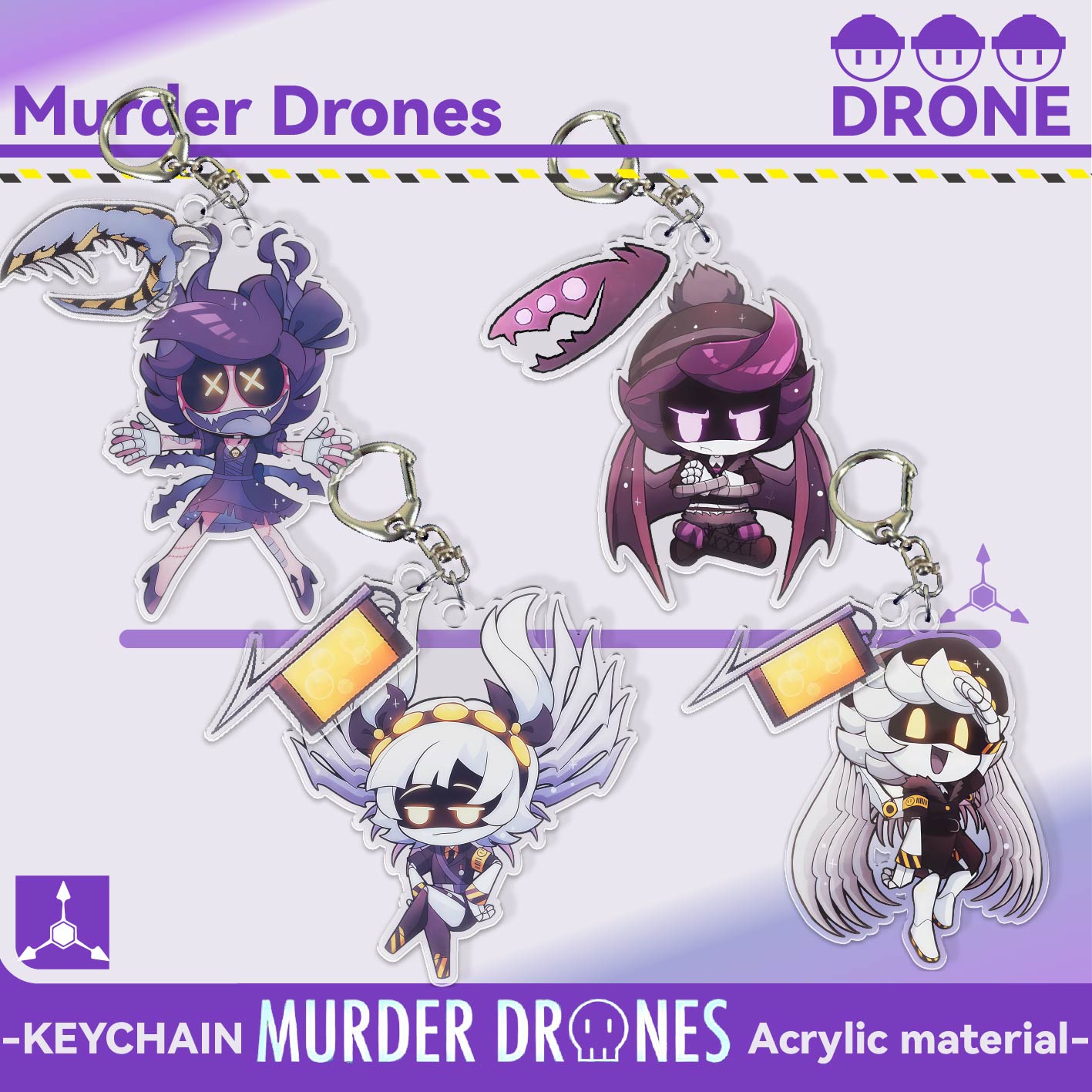 Murder Drones Keychain.,2D Acr - Supply Event reseña y precio