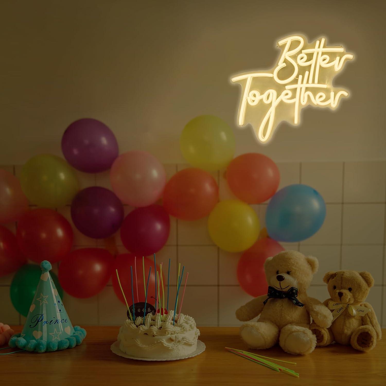 Better Together Neon Sign USB  - Neon Sign Party reseña y precio