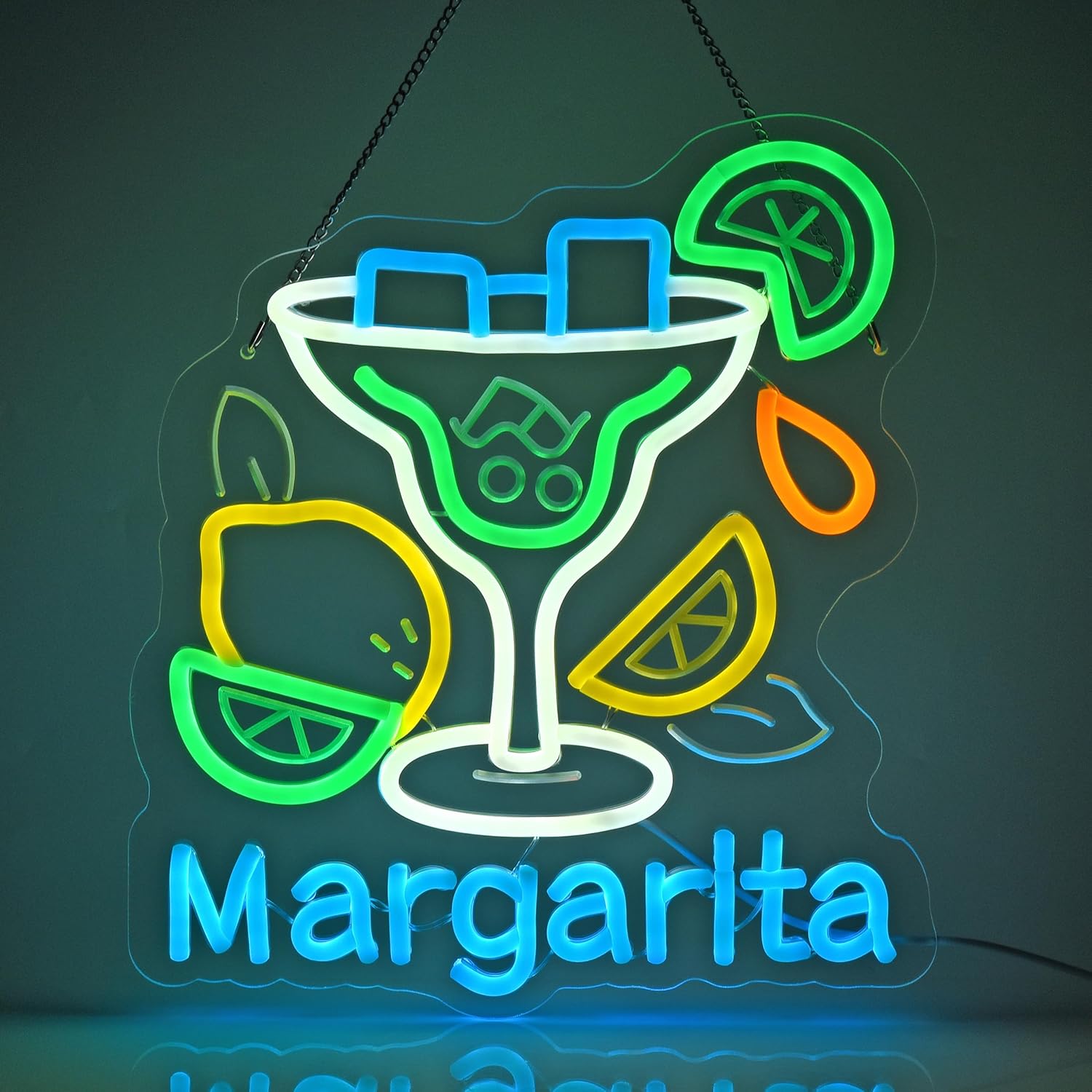 Margarita Neon Sign Wall Art D - Neon Sign Party reseña y precio