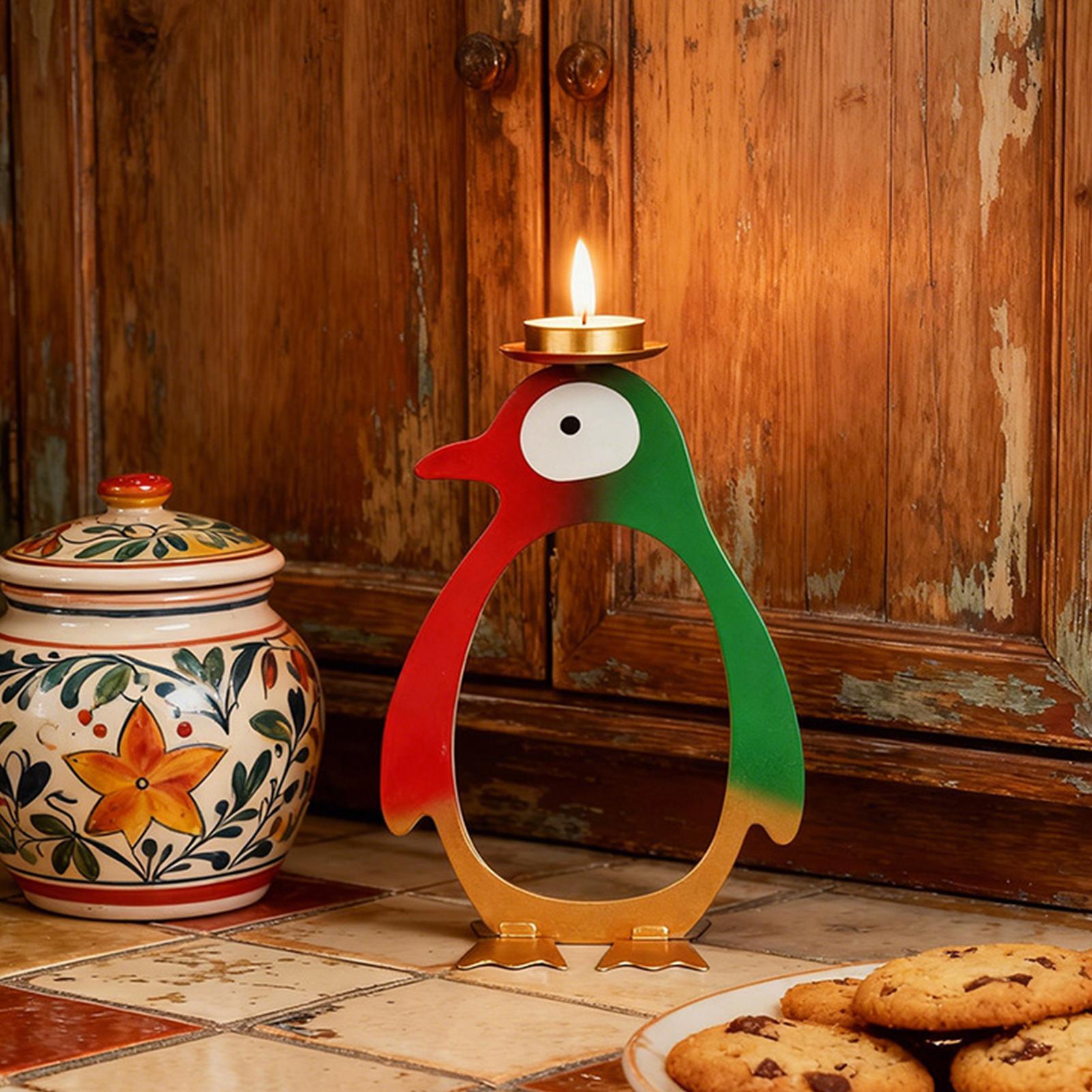 Tea Light Candle Holder Pengui - Centerpiece Stick reseña y precio