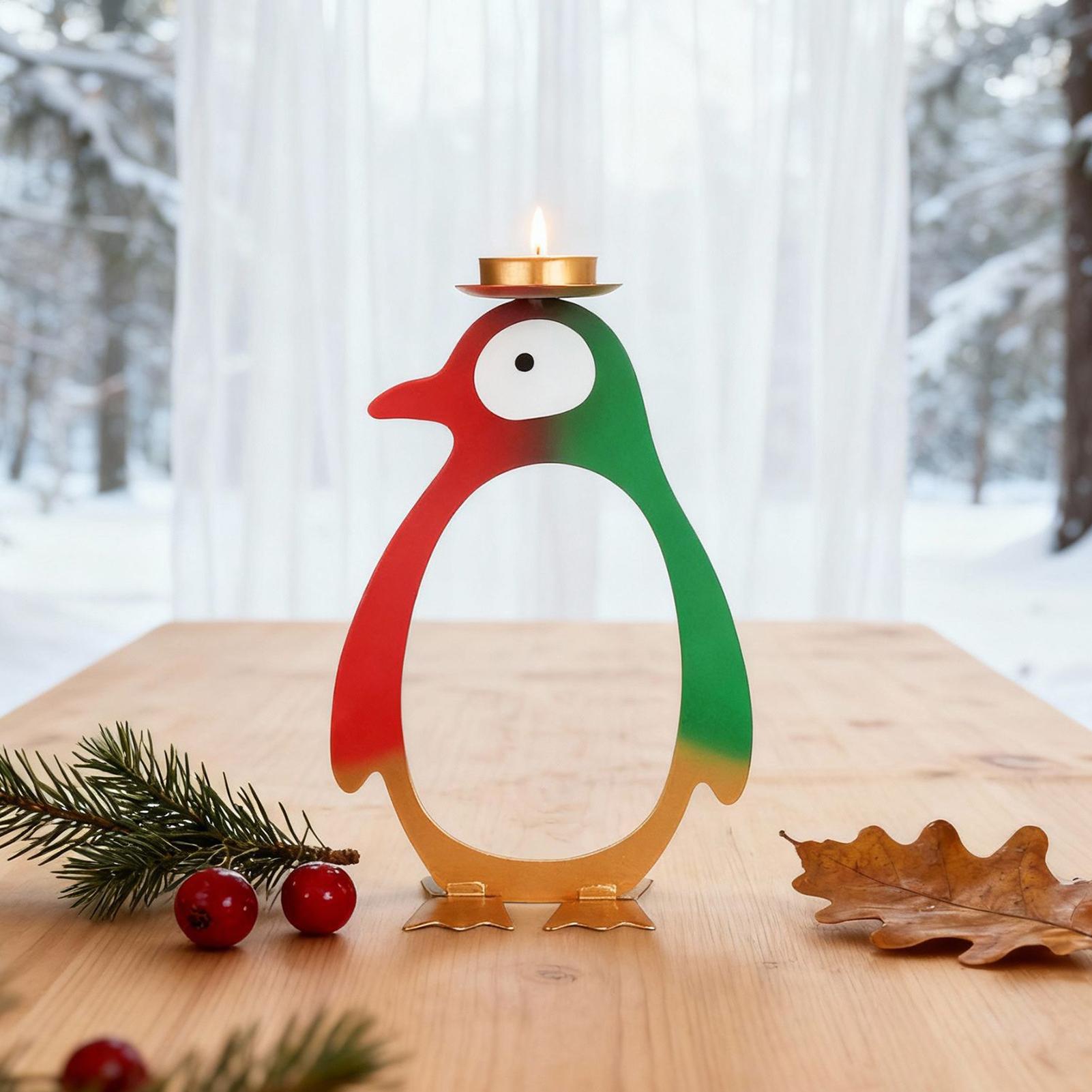 Tea Light Candle Holder Pengui - Centerpiece Stick reseña y precio