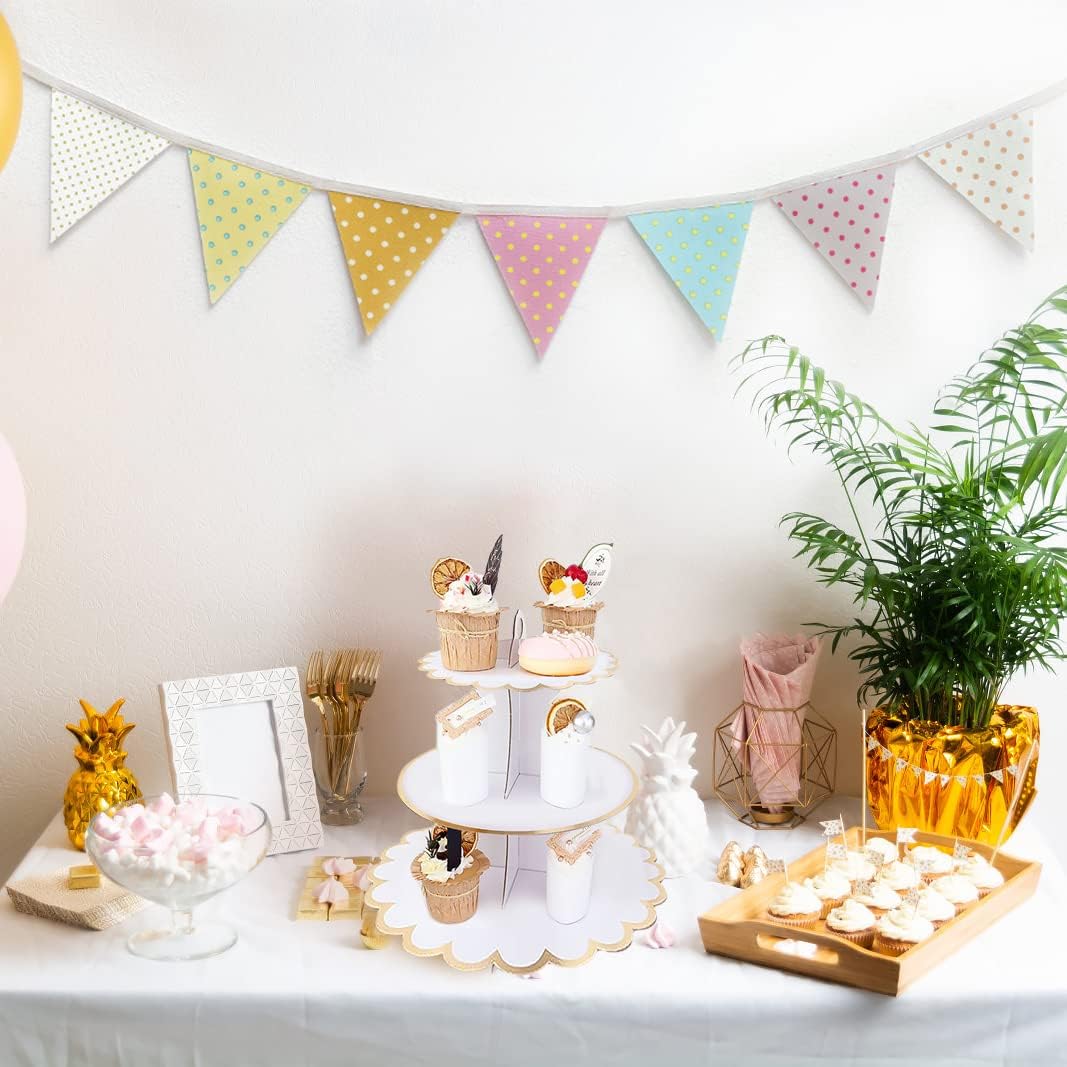 Cardboard Cake Stand 3 Tier, D - Cupcake Stand Tier reseña y precio