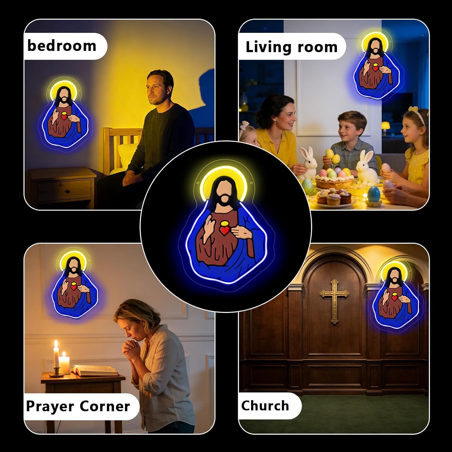 Sacred Heart of Jesus Neon Sig - Neon Sign Party reseña y precio