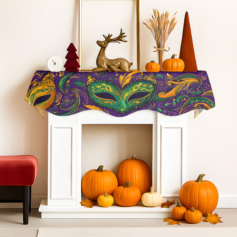 1Pc Carnival Mask Fireplace Sc - Party Banner Gold reseña y precio
