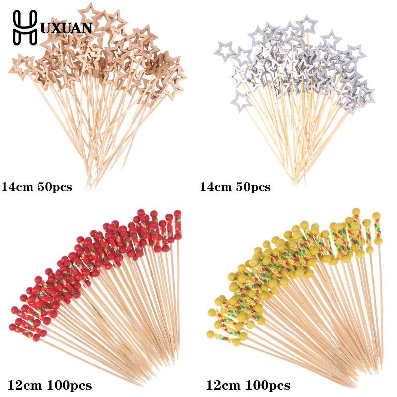 50/100Pcs Star Disposable Bamb - Centerpiece Stick reseña y precio