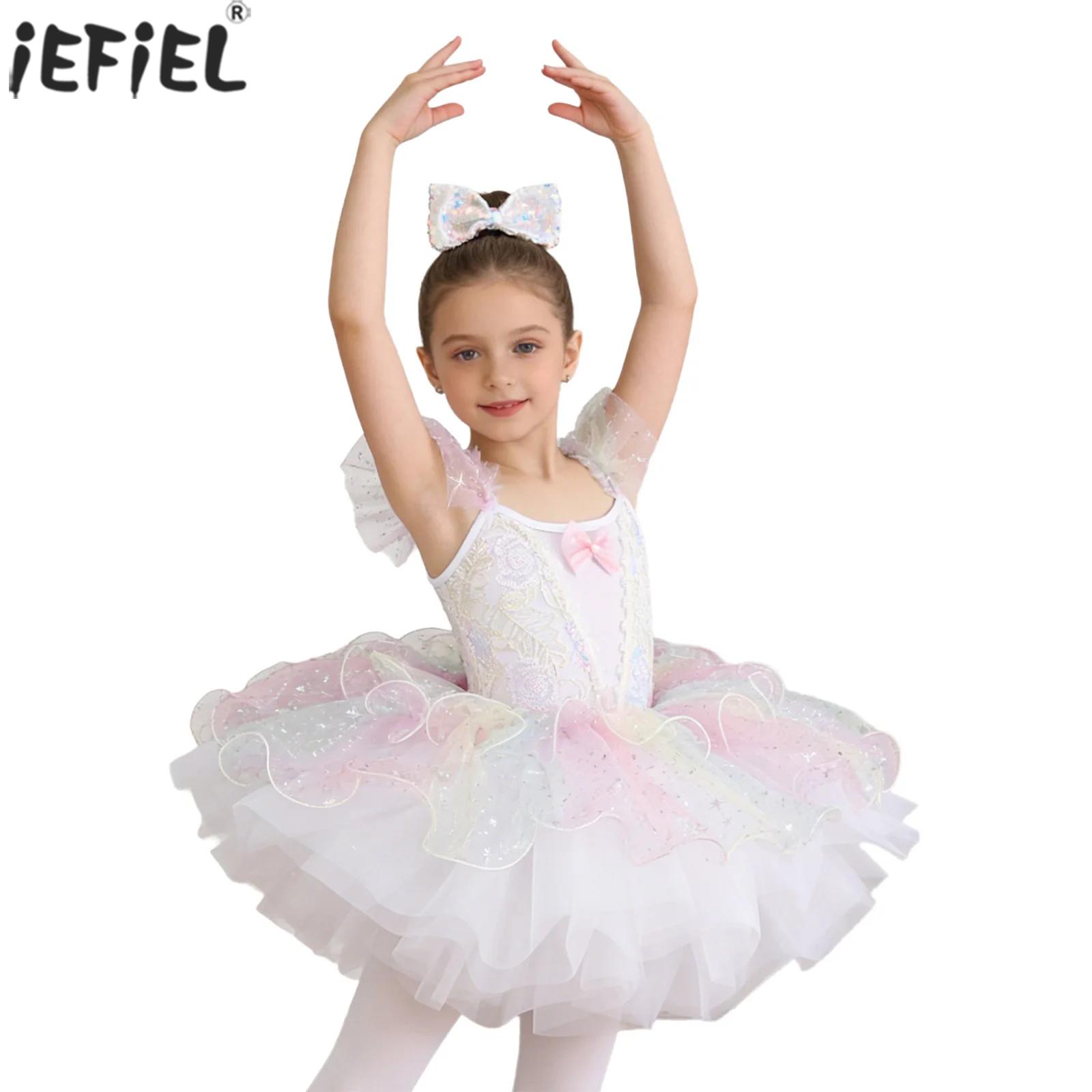 Kids Girls Ballet Dance Dress  - Glitter Tablecloth reseña y precio