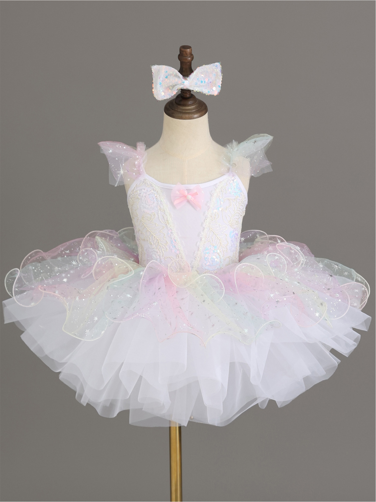 Kids Girls Ballet Dance Dress  - Glitter Tablecloth reseña y precio