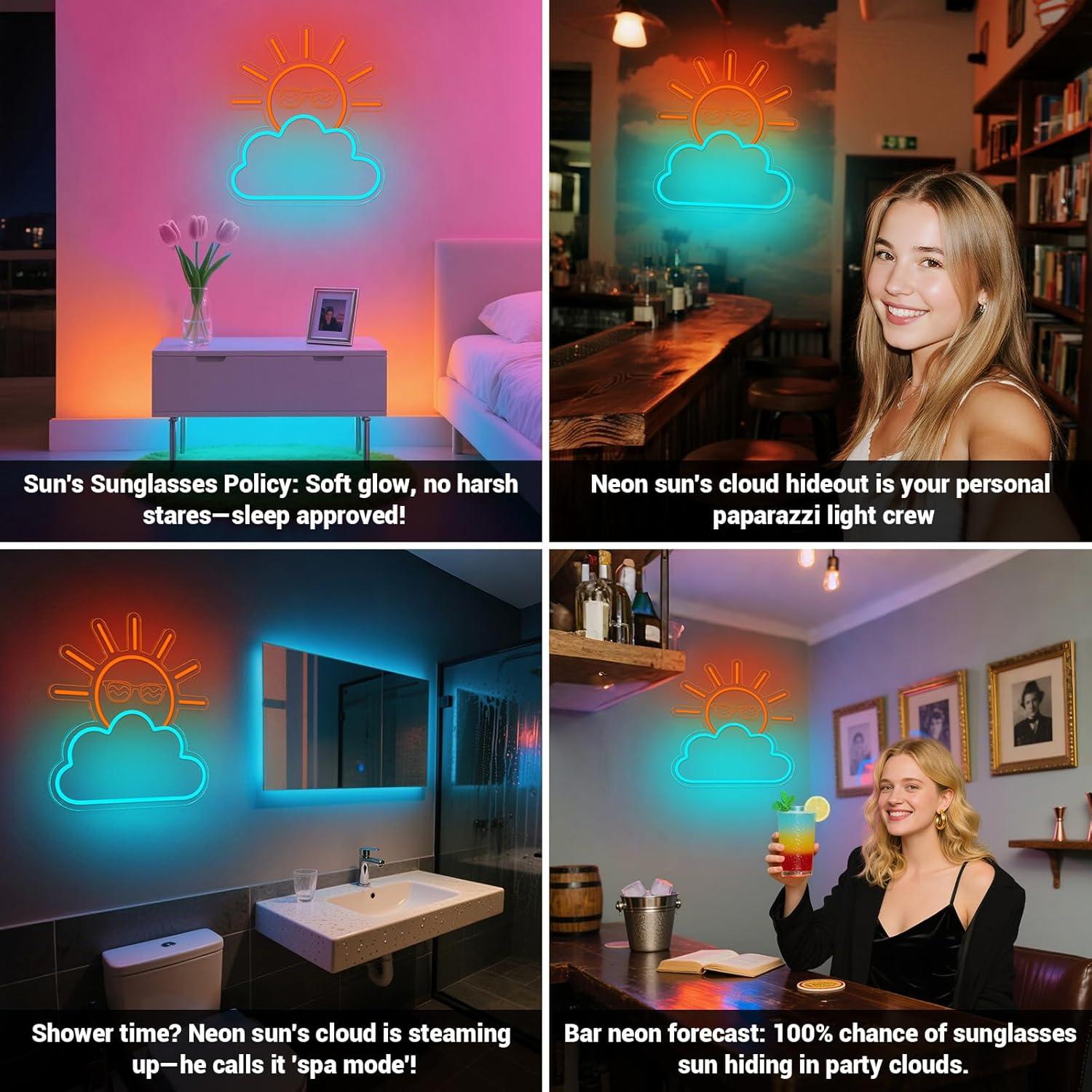 Sunrise Sunset Neon Sign USB P - Neon Sign Party reseña y precio