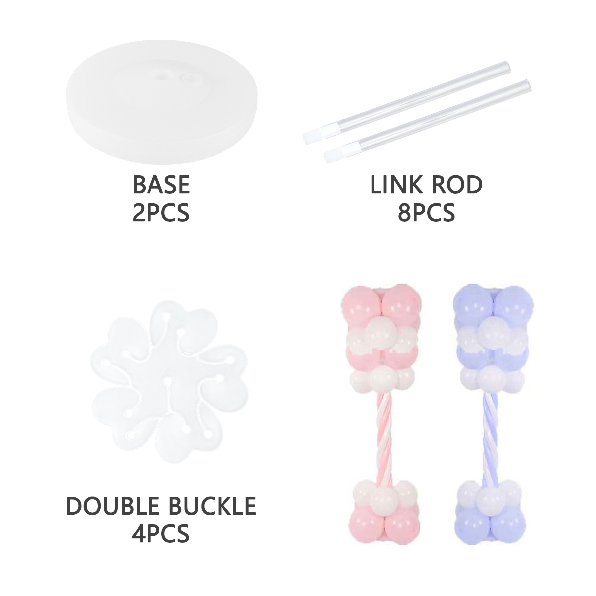 2Sets Balloon Column Stand Kit - Balloon Arch Kit reseña y precio