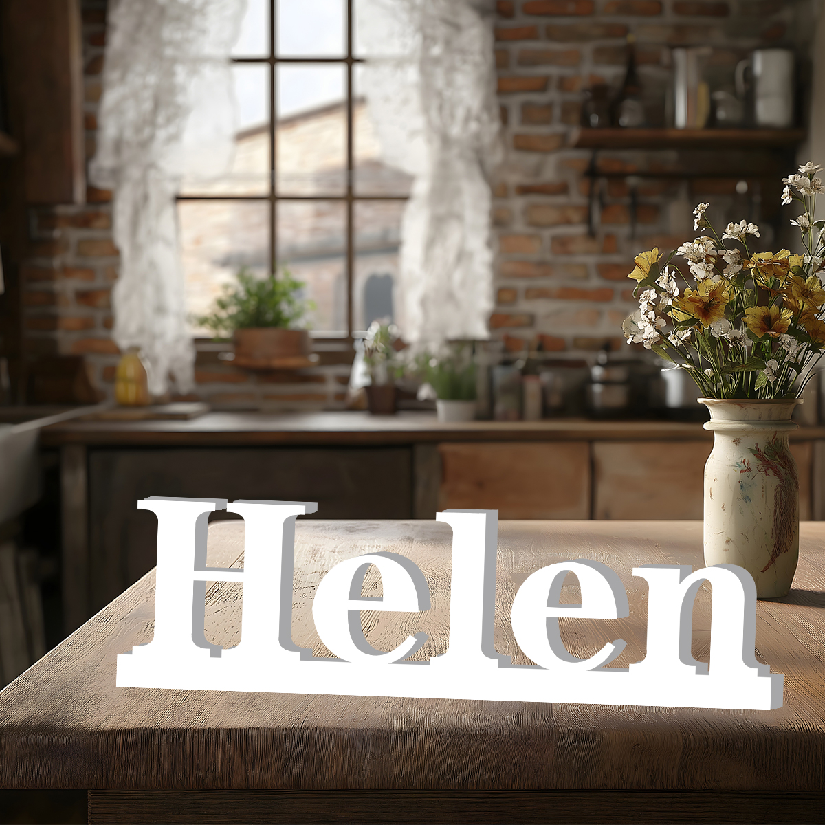 1pc Custom Text Sign,Name Deco - Event & Party Supply Photos reseña y precio