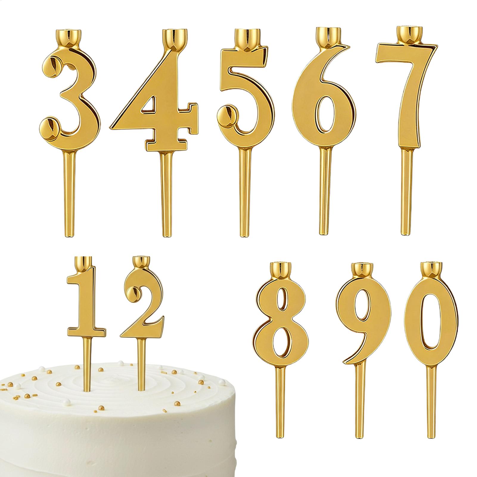 Number Candle Holders 10 Piece - Party Event Supply Store reseña y precio