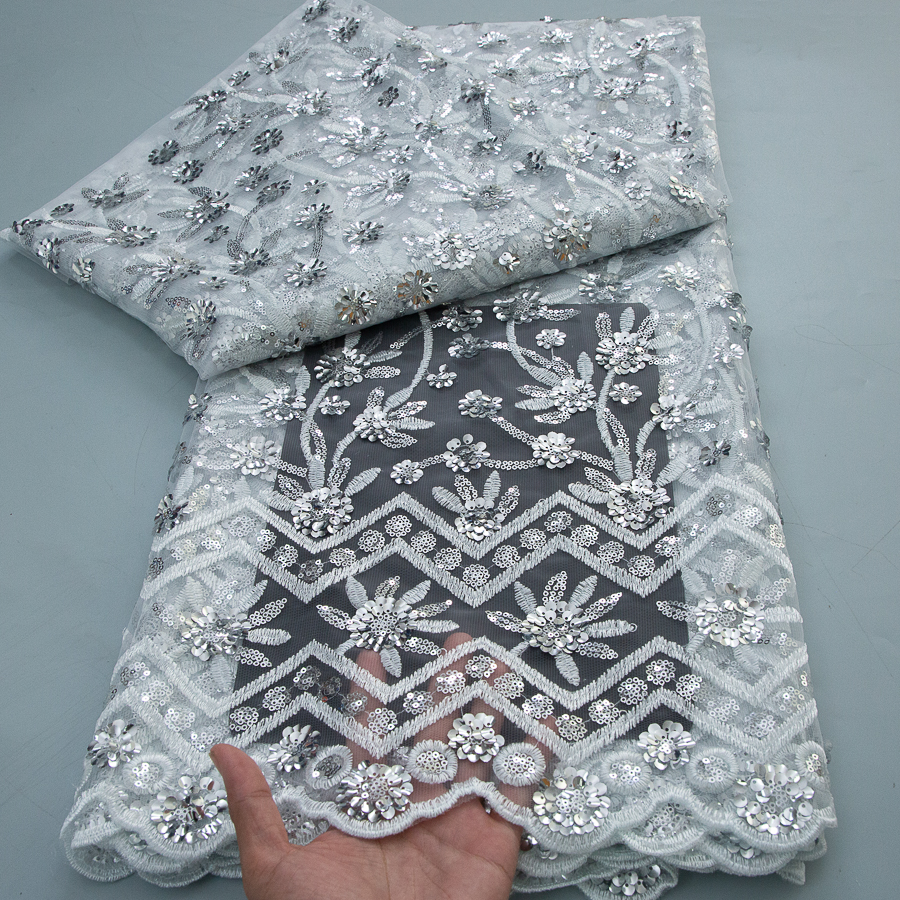 2026 French Sequins Lace Fabri - Glitter Tablecloth reseña y precio