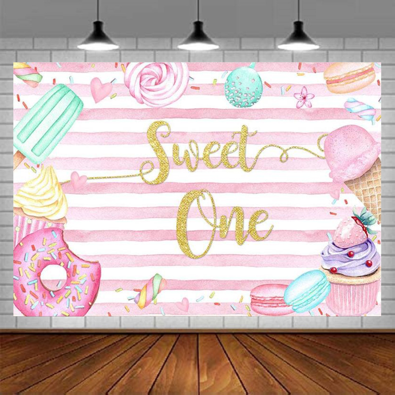 Donut Sweet One Photography Ba - Dessert Table Backdrop reseña y precio
