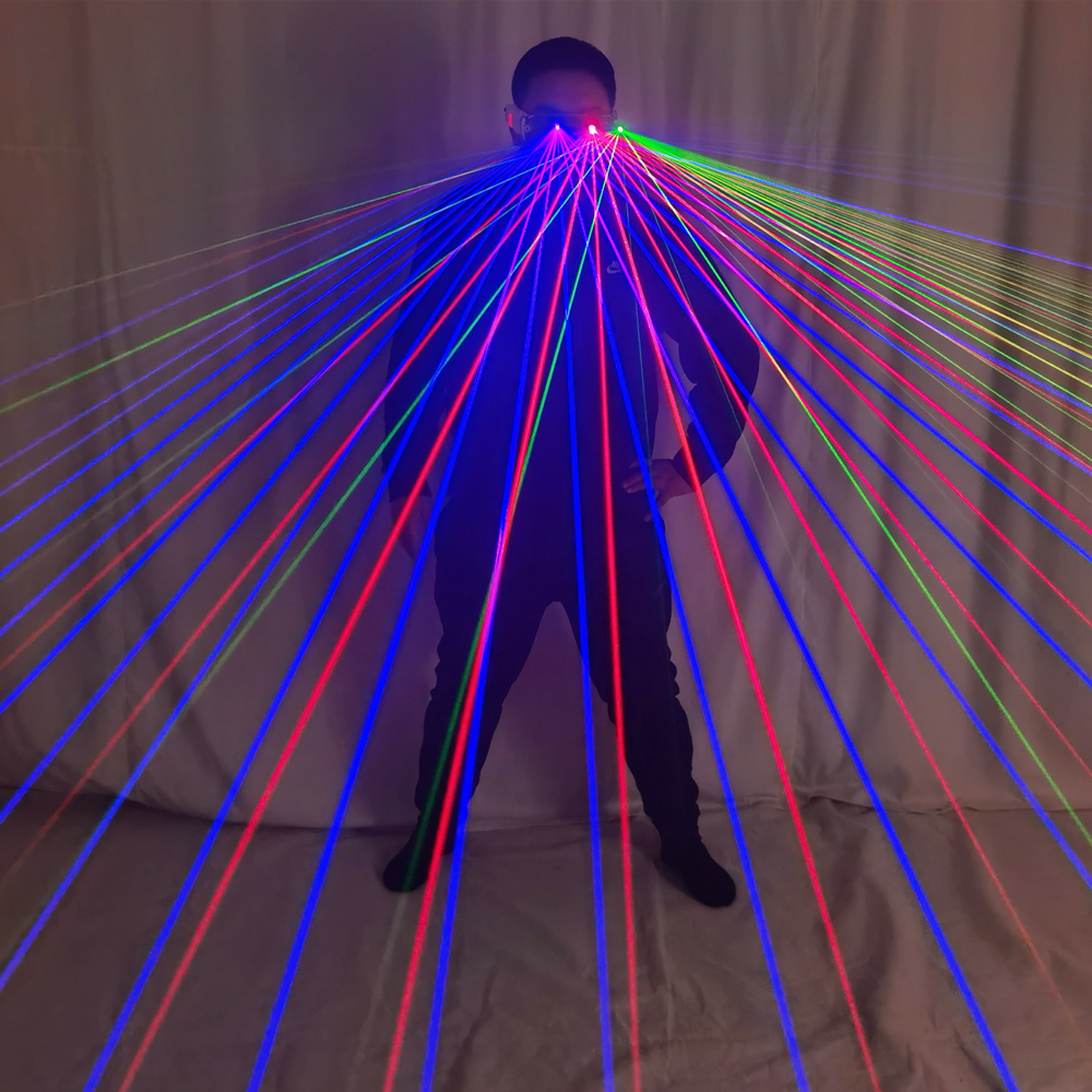 Rechargeable RGB Laser Glasses - Event Party Dj reseña y precio