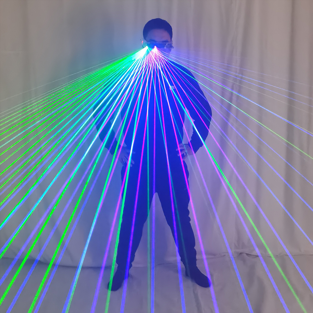 Rechargeable RGB Laser Glasses - Event Party Dj reseña y precio