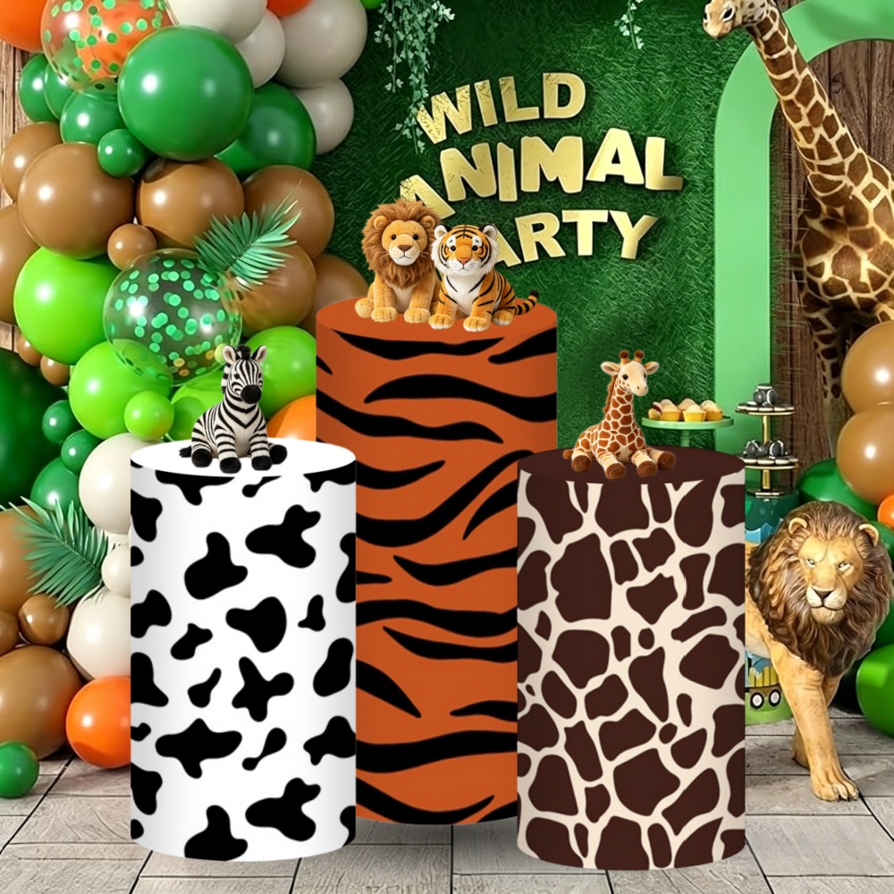 Safari Cylinder Pedestal Stand - Dessert Table Backdrop reseña y precio