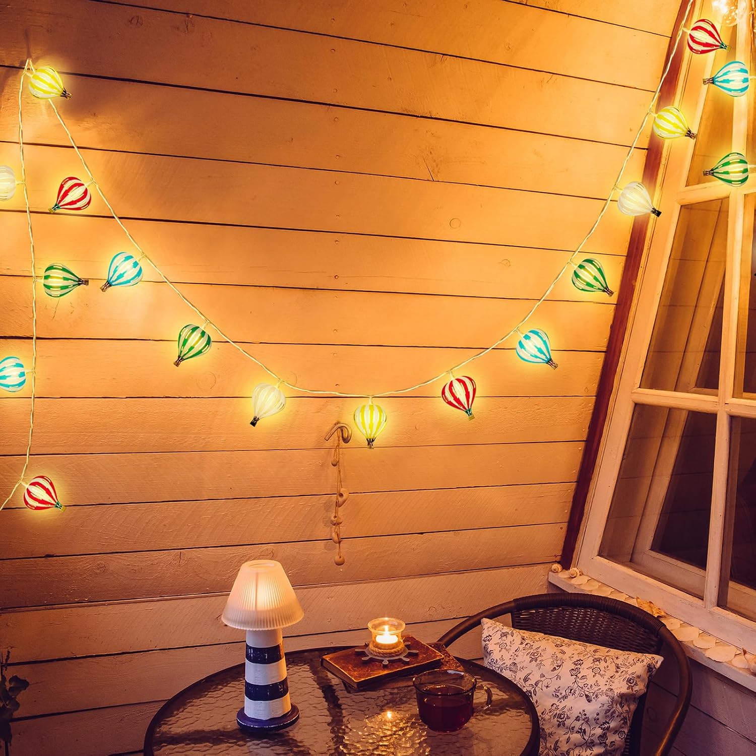 20 LED Hot Air Balloon String  - Led Balloon Light reseña y precio