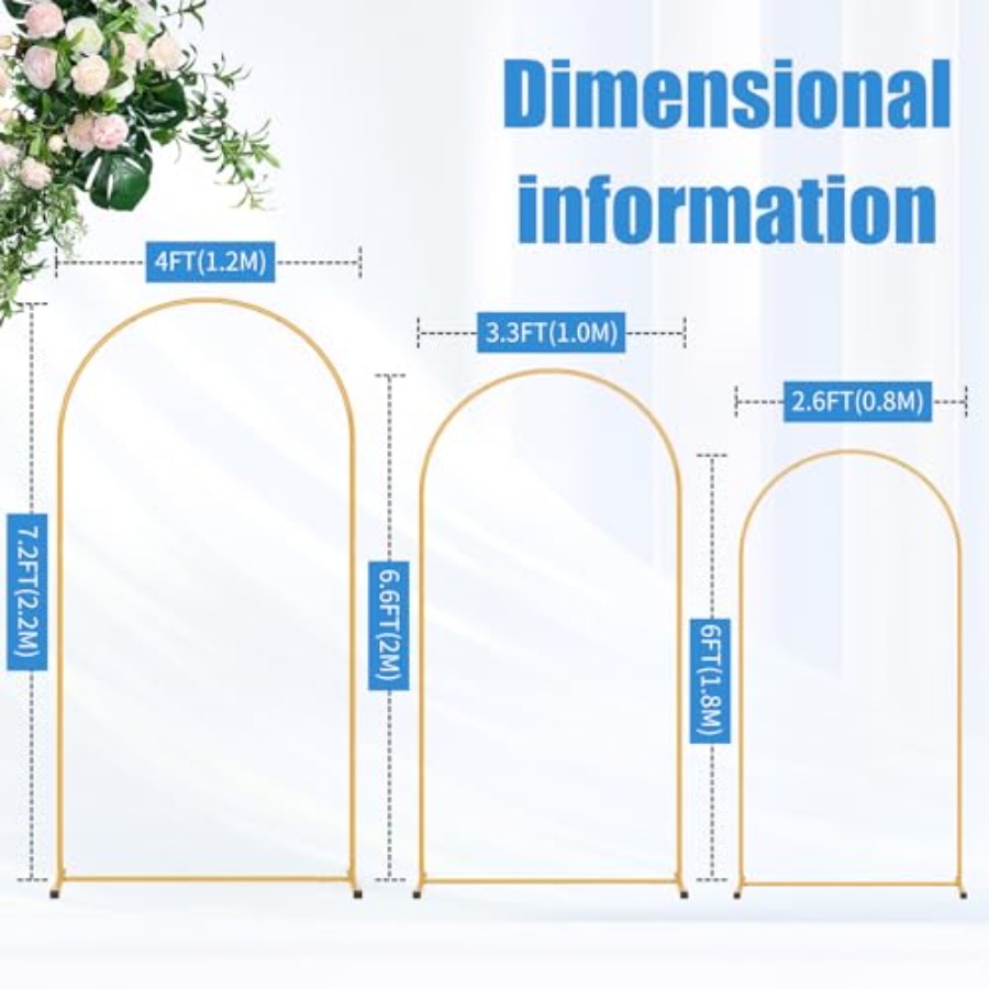 Metal Arch Backdrop Stand Set  - Balloon Arch Kit reseña y precio