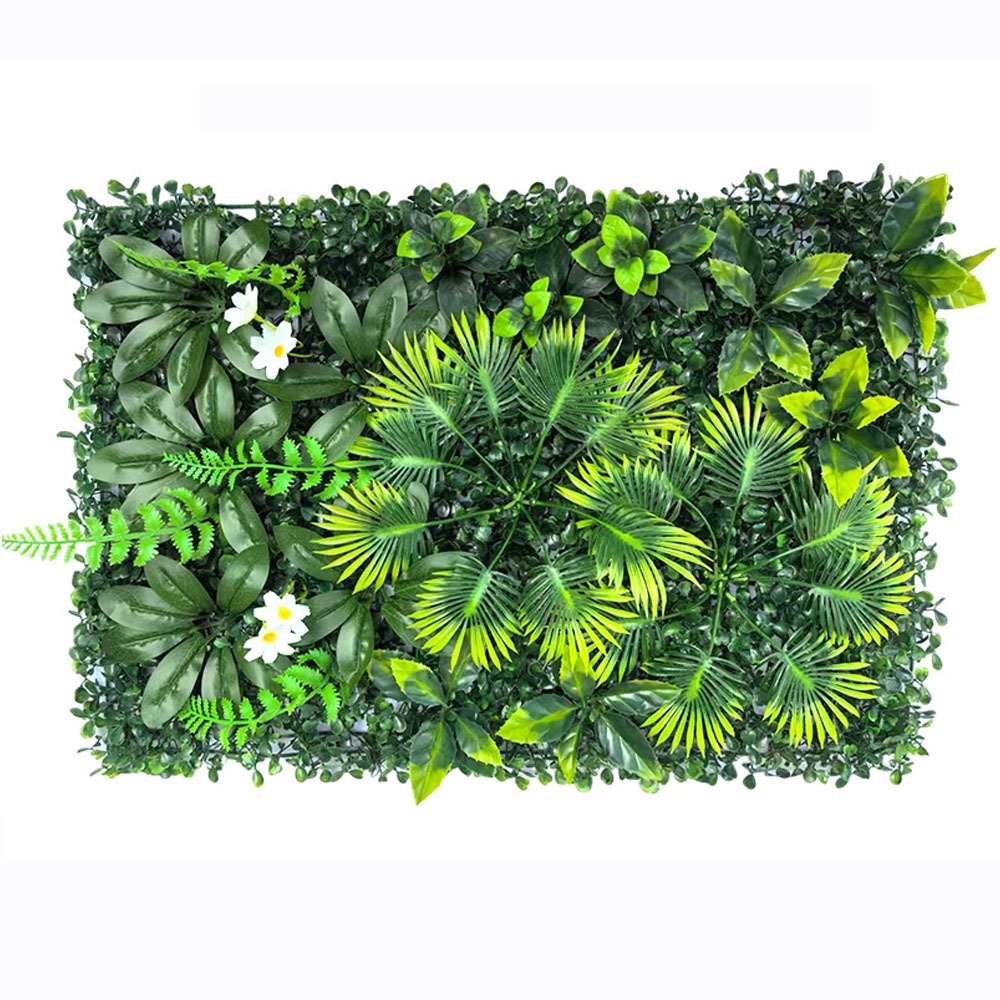 1PC Artificial Simulation Gree - Flower Wall Panel reseña y precio