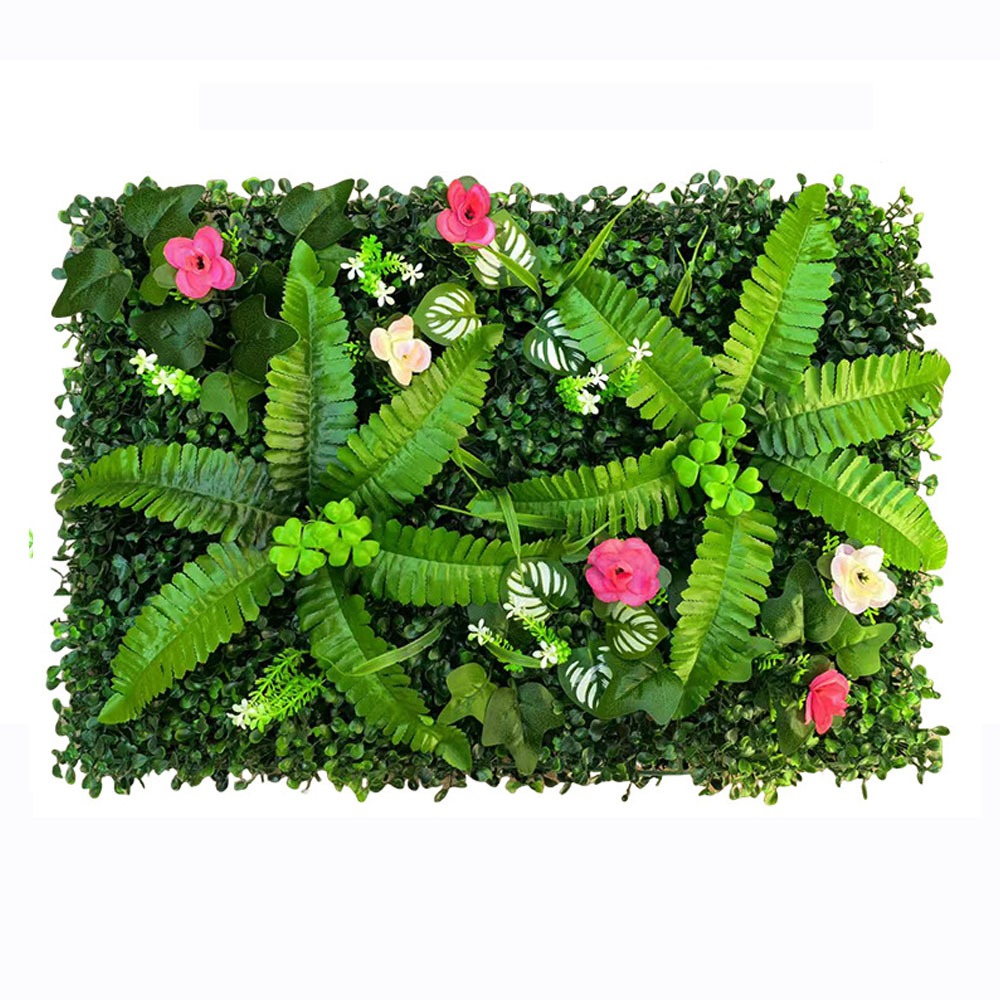 1PC Artificial Simulation Gree - Flower Wall Panel reseña y precio