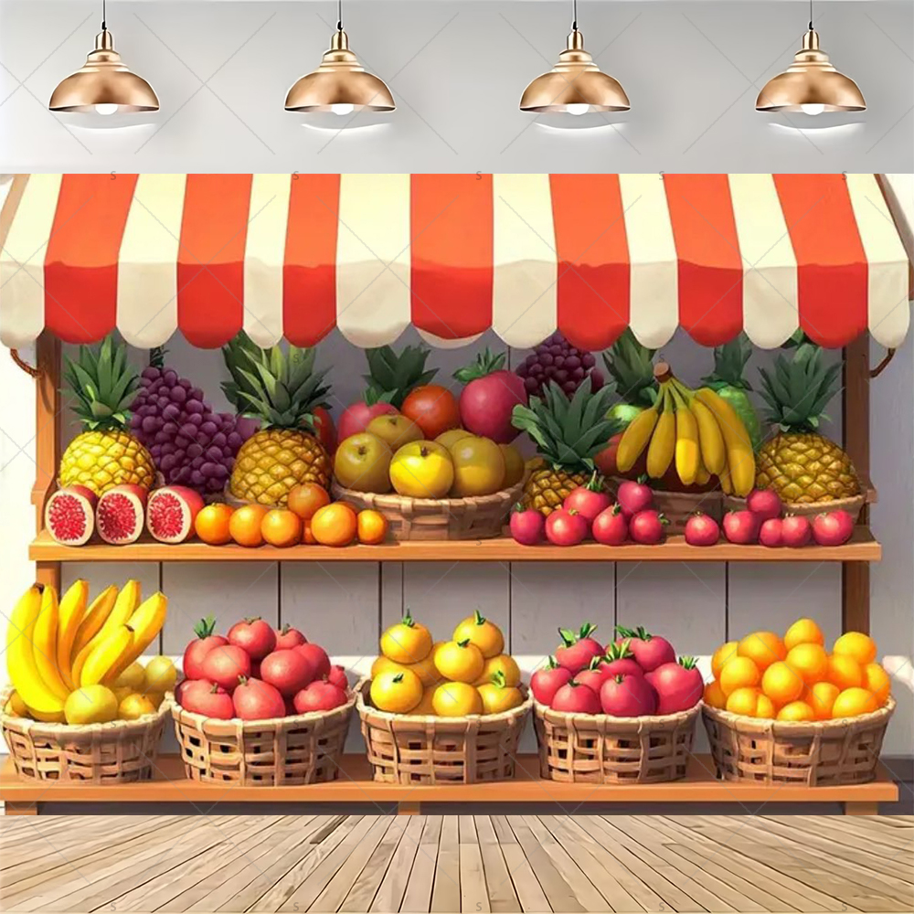 Colorful Supermarket Shelf Bac - Party Event Supply Store reseña y precio