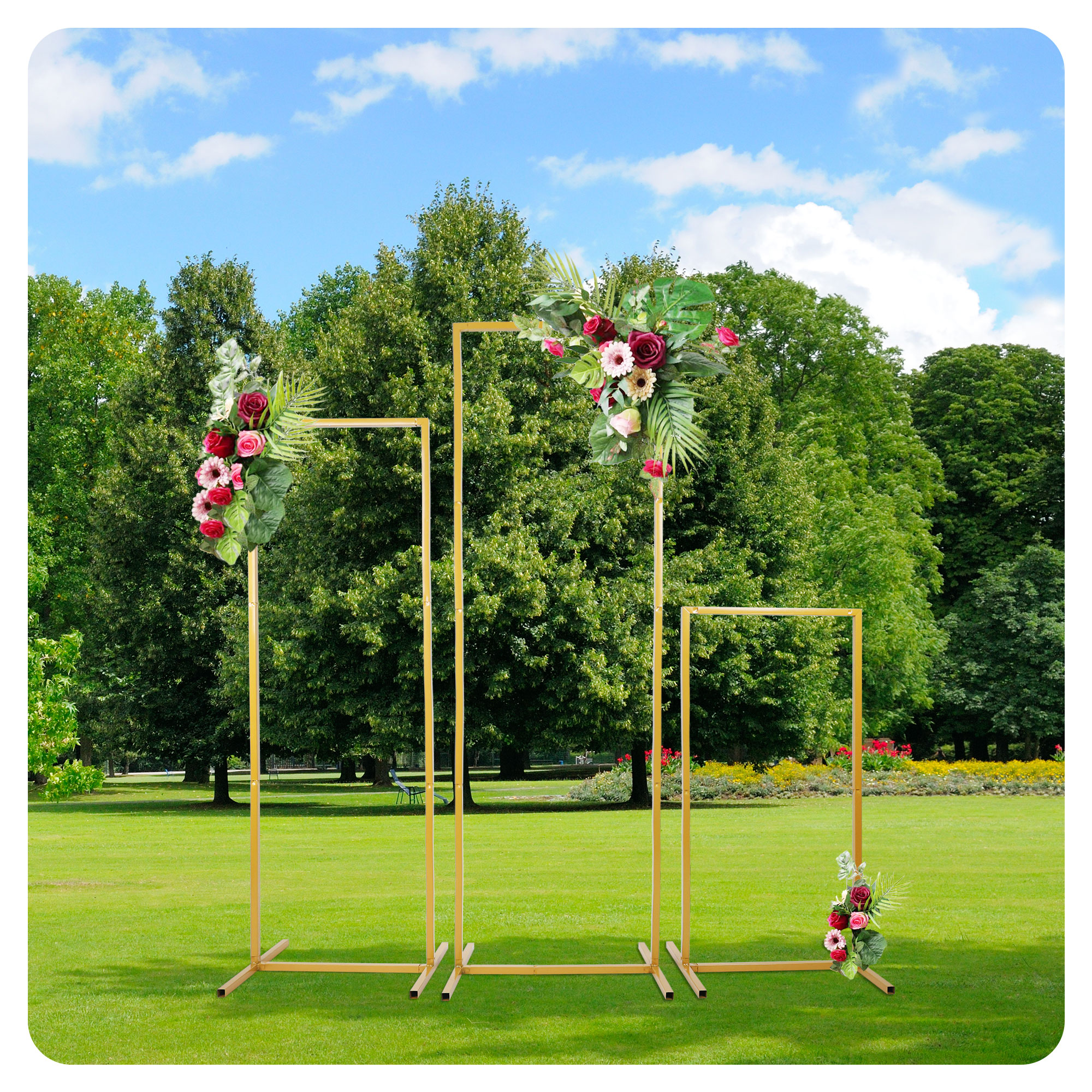 Wedding Arch Metal Iron Backdr - Balloon Arch Kit reseña y precio