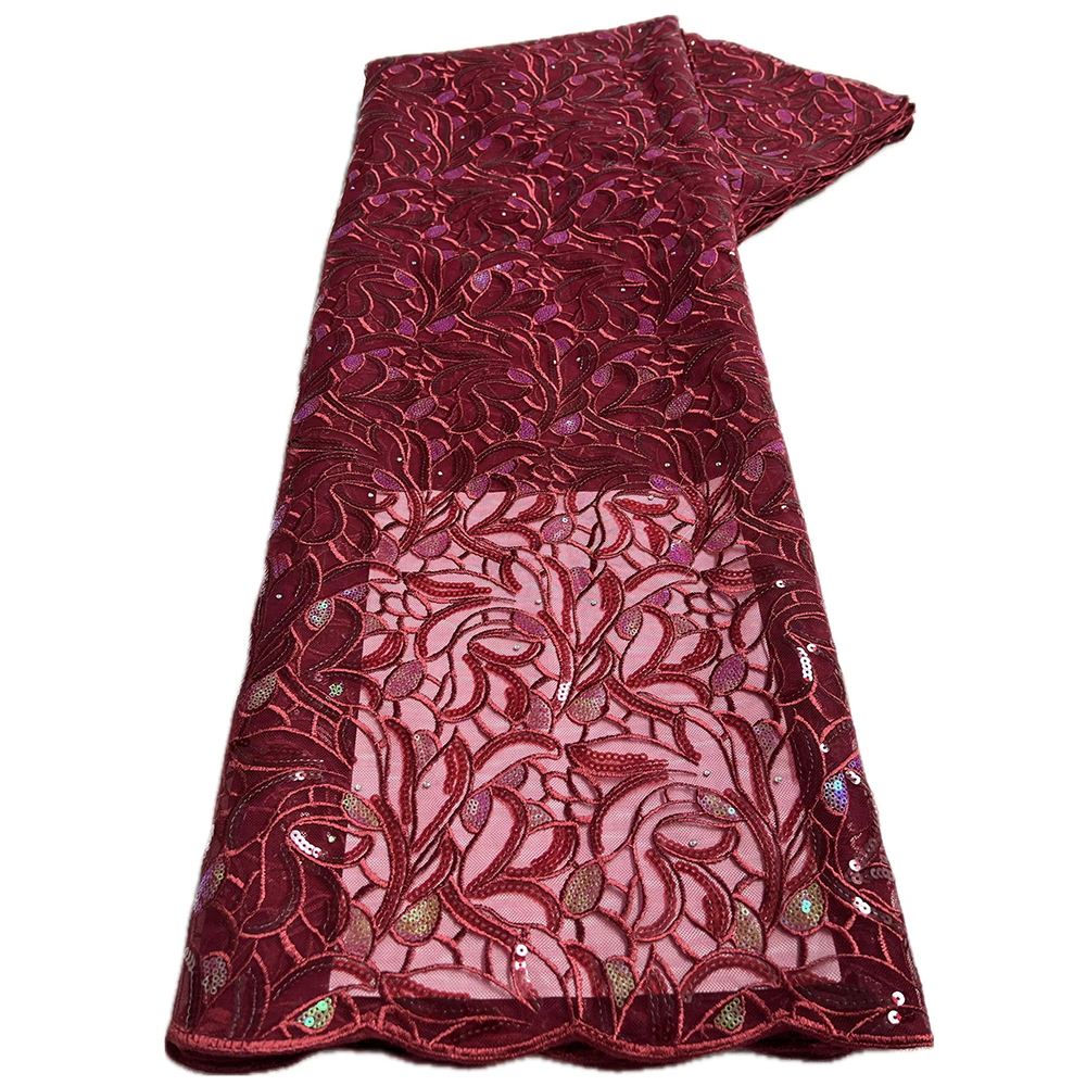 African Sequins Lace Fabric 20 - Glitter Tablecloth reseña y precio
