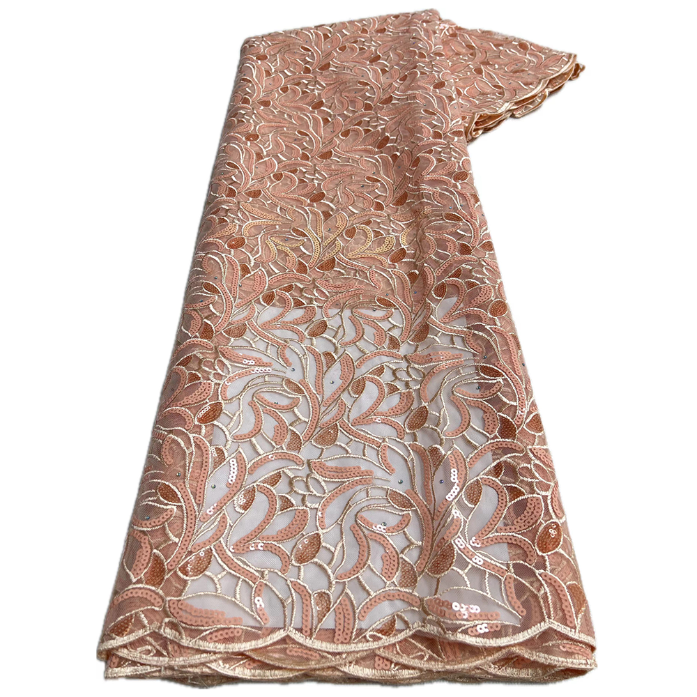 African Sequins Lace Fabric 20 - Glitter Tablecloth reseña y precio