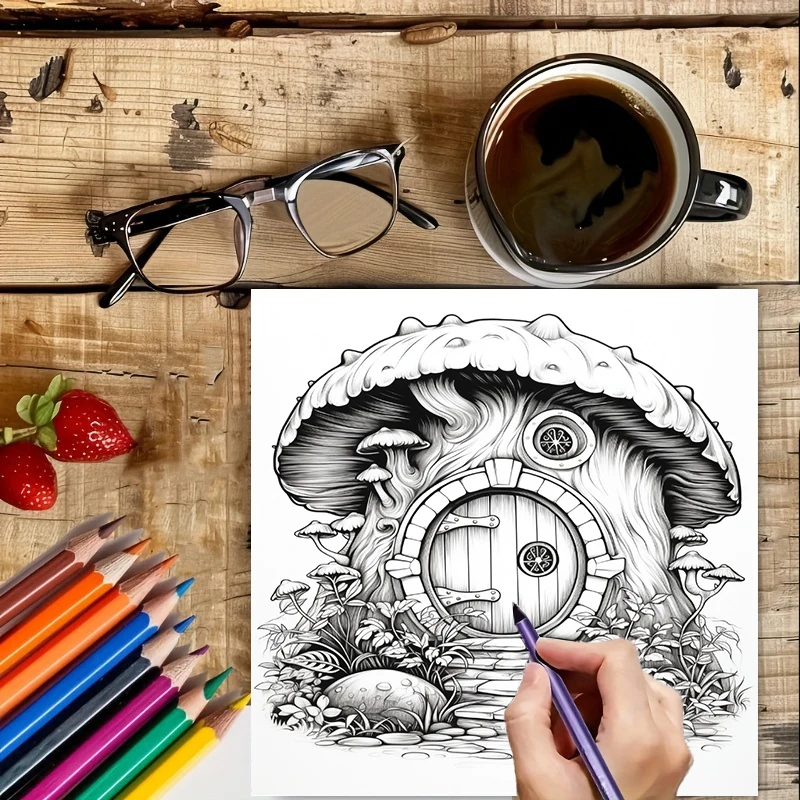 Coloring Book Fairy Door for A - Event Supplies reseña y precio